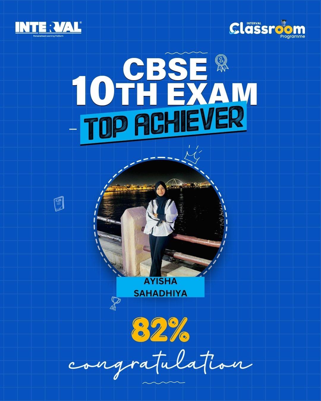 Interval Learning top achiever