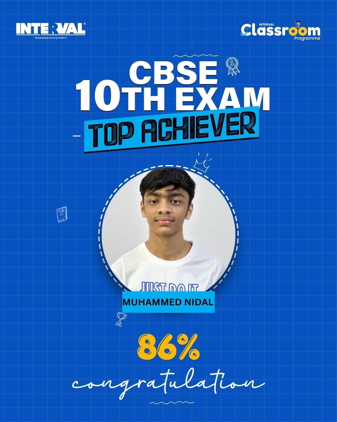 Interval Learning top achiever
